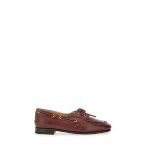 Bally Moccasin Plume With Polished Leather Upper And Decorative Bow - NWT